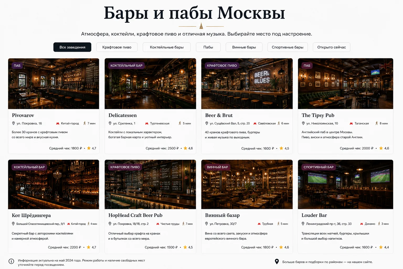 Бары и пабы
